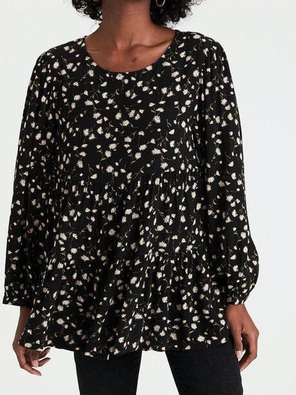 American Eagle floral babydoll top